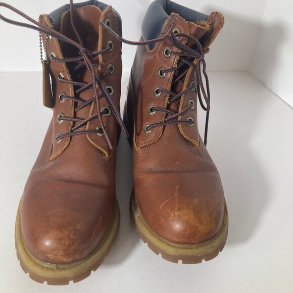 Womens Timberland 6" Earth Keepers Leather Boot Brown 8 Antifatigue - Picture 2 of 8